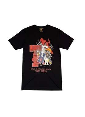 THRT Denim Eagle Graphic T-Shirt - Black 'Build An Everlasting Kingdom'